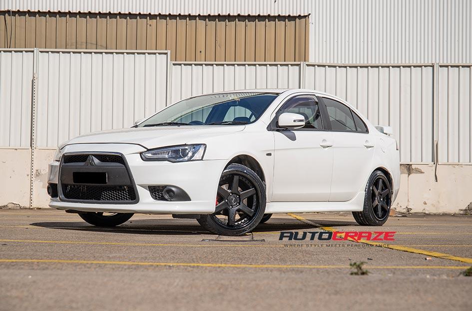 MITSUBISHI LANCER ALTAIR MATTE BLACK WITH GLOSS BLACK LIP